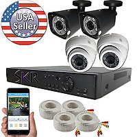 4 Channel DVR Digital Video Recorder with 4 units 1080P 2 Mepapixel outdoor camera