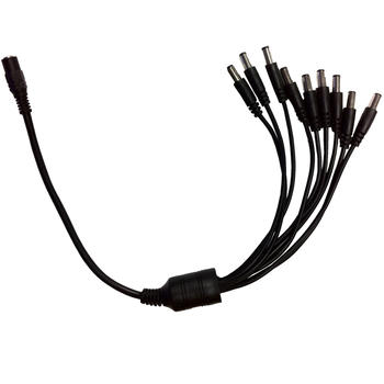 1 input to 8 output Power Adapter Splitter cable for 12v DC CCTV Camera
