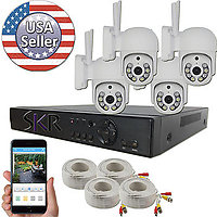 Sikker 4 channel NVR recorder with wifi IP wireless 1080P Pan Tilt camera