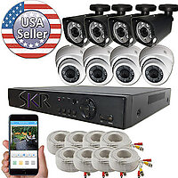 Elite 8 Channel Full 4MP DVR Recorder with 4 Megapixel 1440P camera package
